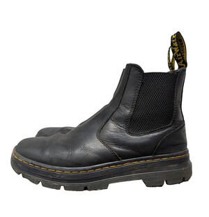 Doc Martens Embury Chelsea Boots Womens 8 Black Leather Pull On Combat Utility